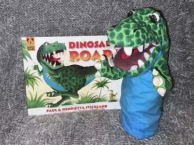 Dinosaur Roar! Book And Vintage 90s Hand Puppet By Henrietta & Paul Stickland • £14.99