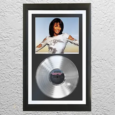 Whitney Houston Platinum Vinyl Record LP Album Un Signed Framed Music Display • $259.95