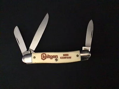 Vintage Ranger Advertising 3 Blade Pocket Knife ~ Keltgen Seed Company Promo • $14