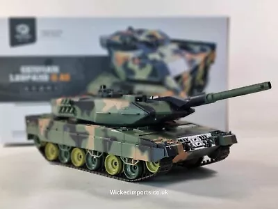 RC Heng Long 2.4G 1/24 German Leopard 2A6 RC Radio Control BB Tank Sound IR UK • $158.99