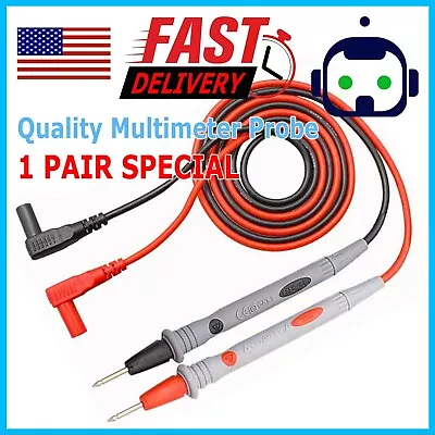 $5.95 • Buy Fluke Compatible Hard Point Test Leads Set For Multimeter Meter Probes USA SHIP