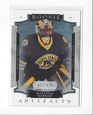 2015-16 Artifacts #180 Malcolm Subban RC Rookie Bruins Blackhawks /999  • $2.99