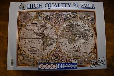 1651 John Speed World Map 3000 Piece Jigsaw Puzzle Clementoni • £15