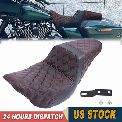 Rider Passenger RED Grip Seat For Harley Street Glide Special FLHXS 2014-2023 • $204.83