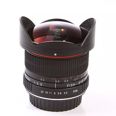 Super-Wide Fisheye Lens 8mm F/3.5 For Canon EOS 1D 5D 7D 70D 60D 650/700/100D • $229.79