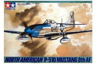 TAMIYA 61040 N.A.P-51d Mustang 8th AF 1:48 Aircraft Model Kit • £18.99