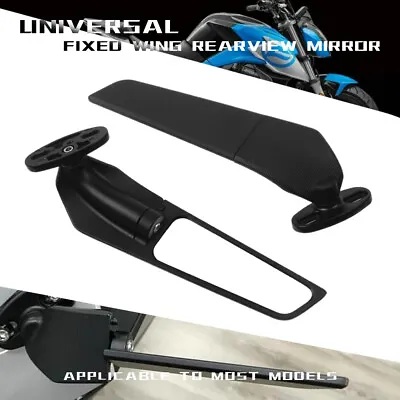 Rotating Stealth Rearview Side Mirror Winglet FOR SUZUKI GSX1300R HAYABUSA • £51.59