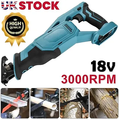 Cordless Reciprocating Saw For Makita DJR186Z LXT Li-ion Only Body 18V UK • £27.99