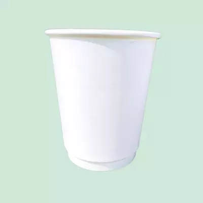 8oz Disposable Double Wall Paper Cups - Coffee/Tea Hot/Cold Compostable Cups • £4.85