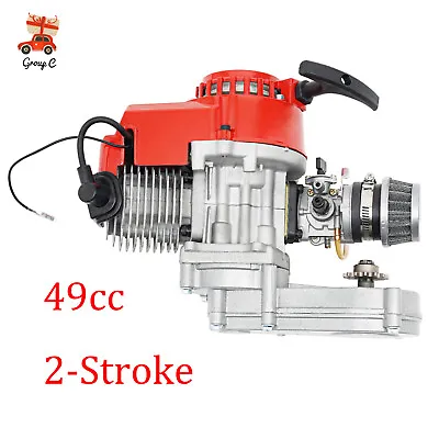 Complete Mini Engine Motor Kit For 49CC 2Stroke Mini Dirt Bike ATV Pull Start X1 • $58.90