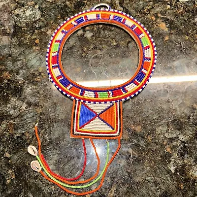 African Masai Beaded Traditional Wedding Necklace Kenya • $25.99
