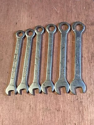 Vtg Oxwall Double Sided Mini Wrench Set Of 7. Sizes 13/64 & 7/32 - 5/16 & 11/32 • $7.99