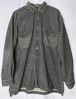 $34.99 • Buy Black Corduroy World Island Travel Gear XL Shirt Jacket
