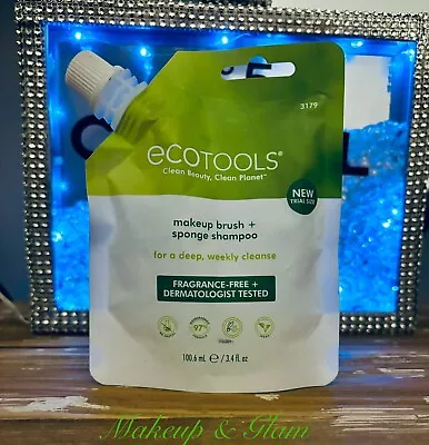 2 Ecotools Makeup Brush & Sponge Shampoo Cleaner 3.4floz Travel Size - Brand New • $11.99