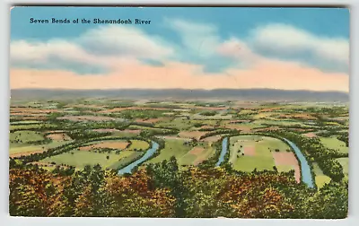 Postcard Seven Bends Of The Shenandoah Valley River VA • $4.57