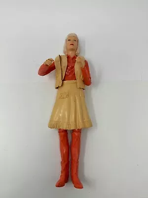 Vtg Marx Johnny West Jane West Salmon Color Action Figure Rare Color  + More! • $127.99