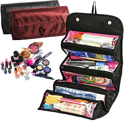 £3.95 • Buy Roll-n-go Makeup Case Cosmetic Bag Roll Up Travel Pouch Smart Toiletry Bag