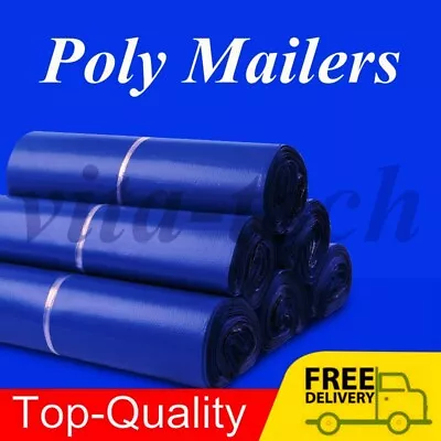 Poly Mailers Shipping Mailing Packaging Plastic Envelope Self Sealing Bags Blue • $8.49