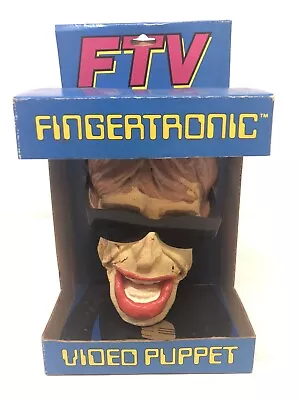 Vintage Fingertronic Mick Jagger Video Puppet W/ Sunglasses W Box New Rare Bendy • $179