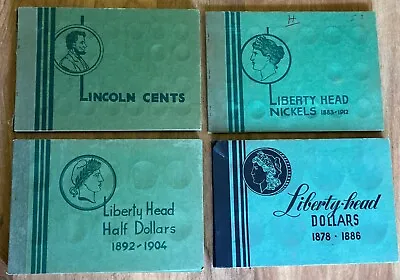 Wayte Raymond (3) And Meghrig (1) Coin Albums Empty Vintage-Total 4 Albums • $19.99