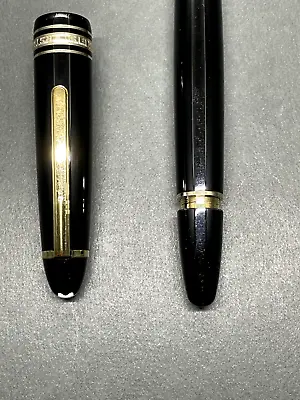 MONTBLANC MEISTERSTUCK 147 TRAVELLER Black GT Fountain Pen 18K 750/F • $520
