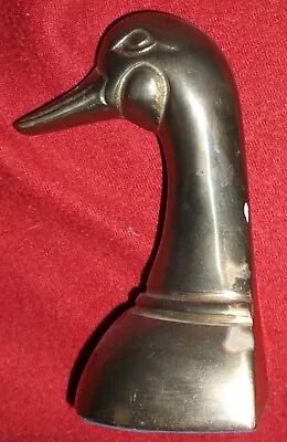 Brass Metal Duck Head Bookend Library Office Clasic Malard Bookend Pre-owned • $3.99