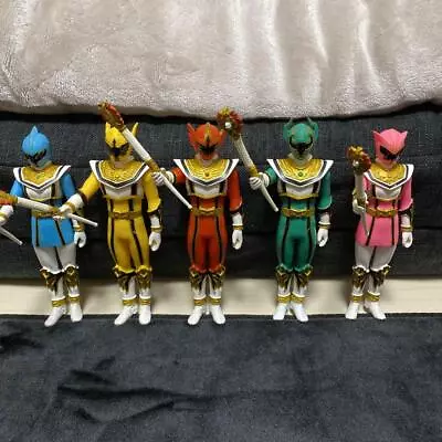 Used Power Rangers Mystic Force Magiranger Soft Vinyl Figure 5p Set BANDAI Japan • $81