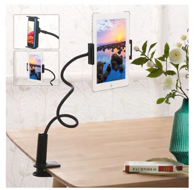 £9.95 • Buy Gooseneck Arm 360 Desk Lazy Stand Holder Mount For Ipad Tablet Kindle UK