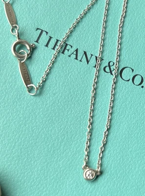 $475 • Buy Tiffany & Co Diamonds By The Yard Perreti 925 Ss 17.25” .10 Diamond Authentic
