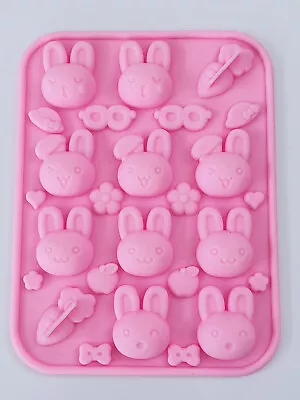 Cute Easter Bunny Rabbit Chocolate Cookie Cake Candy Silicone Baking Mold Mould  • $8.72