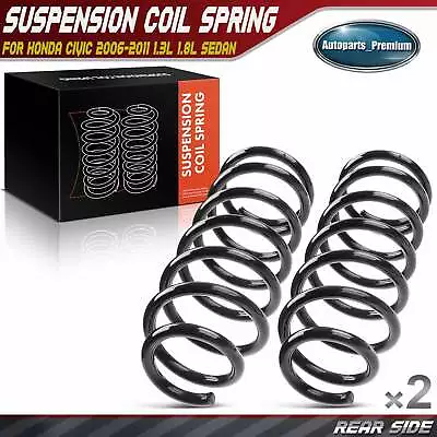 2pcs Rear Left & Right Coil Springs For Honda Civic 2006-2011 L4 1.3L 1.8L Sedan • $50.99