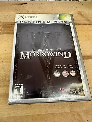 Elder Scrolls III: Morrowind (OG Xbox 2002) Complete W/ Manual + Map CIB Tested • $15.99