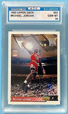 1992 U. D. #23 Michael Jordan Pre Graded 10 In An Unsealed Slab Great Gift Sport • $250