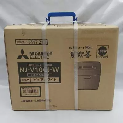 MITSUBISHI NJ-V10CJ-W Induction Type Charcoal Coated Pot Electric Rice Cooker • $360.37