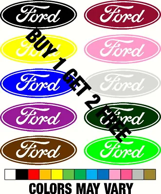 FORD OVAL Decal Buy 1 Get 2 FREE  FORD Car Truck IPhone FREE SHIPPING   • $9.75