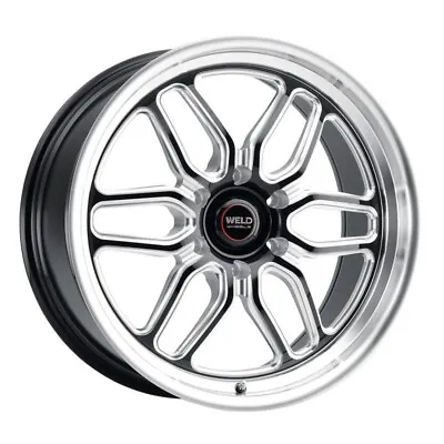 Weld Racing 17x10 Laguna 6 Drag Wheel Milled Black 6x5.5/6x139.7 +25mm • $390.58