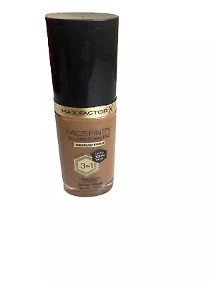 MAX FACTOR Facefinity 3in1 All Day Flawless Foundation 30ml SPF20 W91 Warm Amber • £6