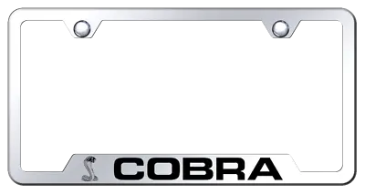 $35.95 • Buy COBRA Licensed Chrome License Plate Frame (Ford Licensed Laser Etched)
