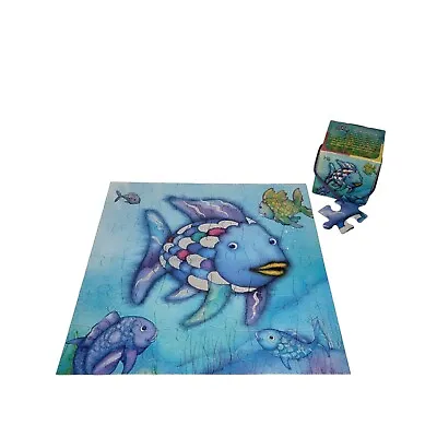 Rainbow Fish Jigsaw Puzzle Marcus Pfister Mudpuppy 16 X 16  36 Big Pieces • $11.90