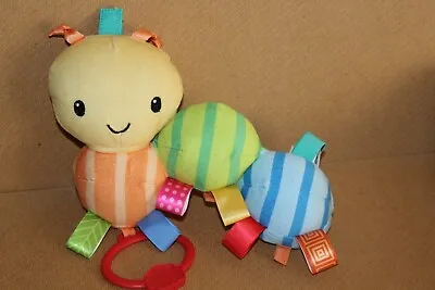 Taggies Caterpillar Musical Comforter Soother Plush Soft Toy  - Rare To Find • £7.99