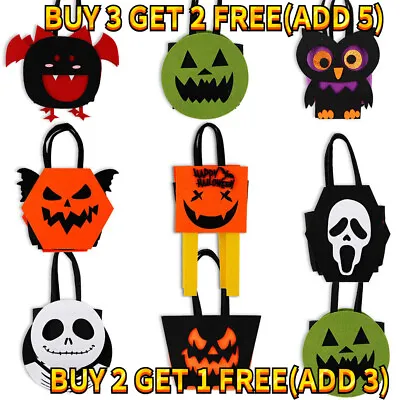 £0.99 • Buy Halloween Decor Candy Bag Ghost Festival Layout Props Non-woven Fabric 6 Syle UK