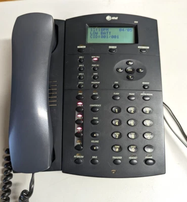 $21.49 • Buy AT&T 955 Business Phone W/ Intercom & Caller ID (Titanium Blue) *Tested/Works*