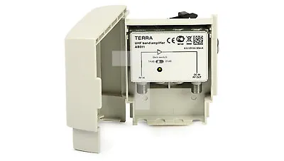 DVB-T UHF Mast Amplifier AB011 Terra (27 DB DC 5V/12V) /T2UK • £59.80