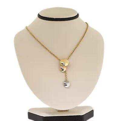 Cartier Sweet Trinity Drop Pendant Necklace 18K Tri-Color White Rose Yellow Gold • $2249.10