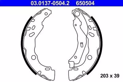 Brake Shoe Set ATE 03.0137-0504.2 For PEUGEOT 301 1.6 2012-2017 • £47.60