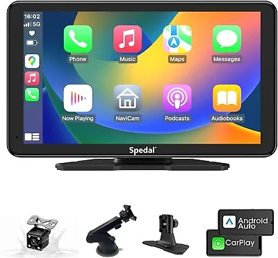 CL796L-Portable 7  Screen CarPlay Android Auto 1080P Back-up Camera Bluetooth • $99.99