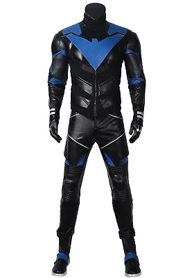 Batman Knights Nightwing Full Set Uniform Cosplay Costume Halloween + Shoes • $626.99