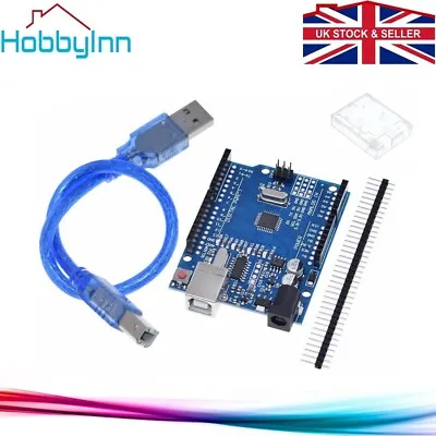 £9.99 • Buy UNO R3 Arduino Compatible IDE ATMEGA328 CH340G With Enclosure & USB Cable 