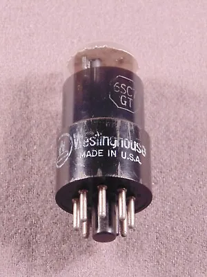 $9.99 • Buy 1 6SC7GT WESTINGHOUSE By TUNG-SOL Round Plate Black Glass HiFi Amp Vacuum Tube
