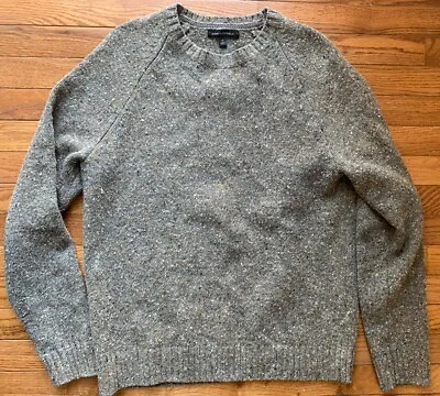 Men’s Banana Republic Heavyweight Wool Fisherman Sweater Brown Wool Medium • $35
